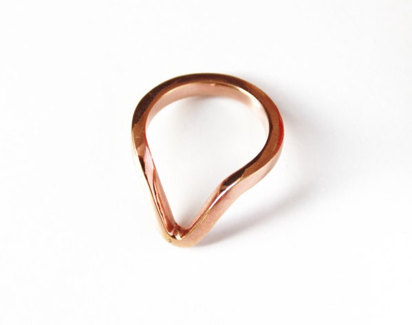 Arc Ring (rose gold vermeil)