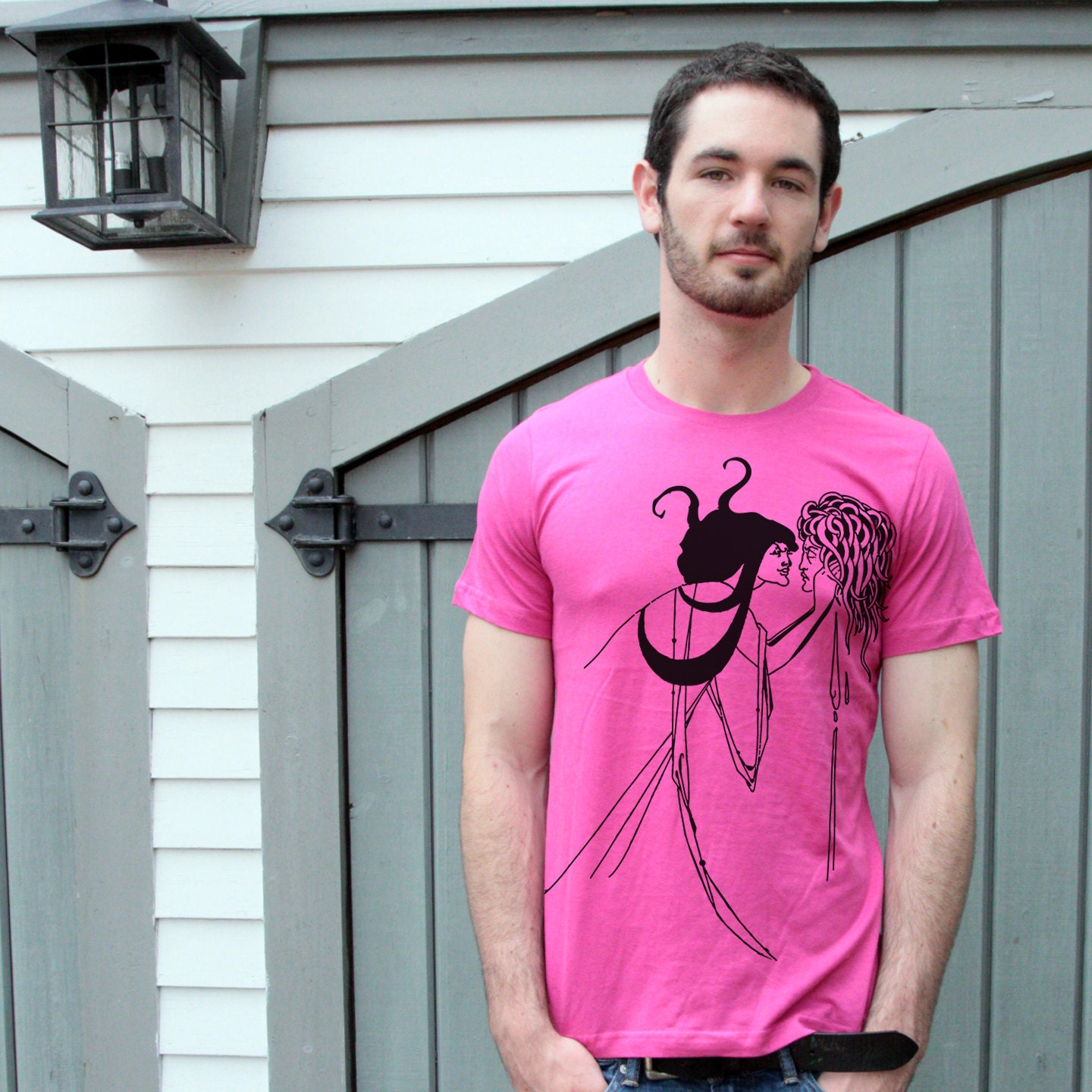 Beardsley Graphic Art Nouveau T-shirt