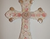 Seashell Cross with Sea Urchin, Confirmation,Graduation