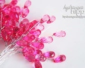 Bling Spray - 2 Sets - 24 Pieces - 3 inches long -  Hot Fuchsia Pink