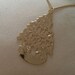 Vintage Gold Tone Christmas Tree Ornament Pendant Necklace
