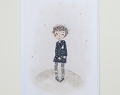 Cute Girl Postcard