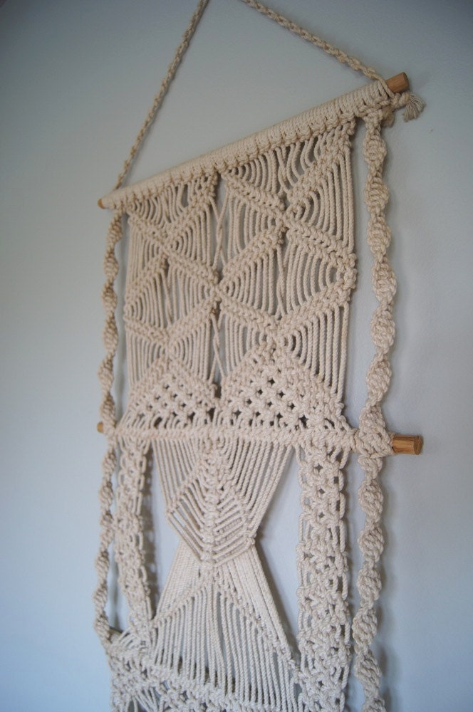 Large Fiber Textile Art Wall Hanging