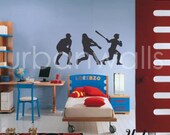 Vinyl Wall Sticker Decal Art - Baseball Wall Decal