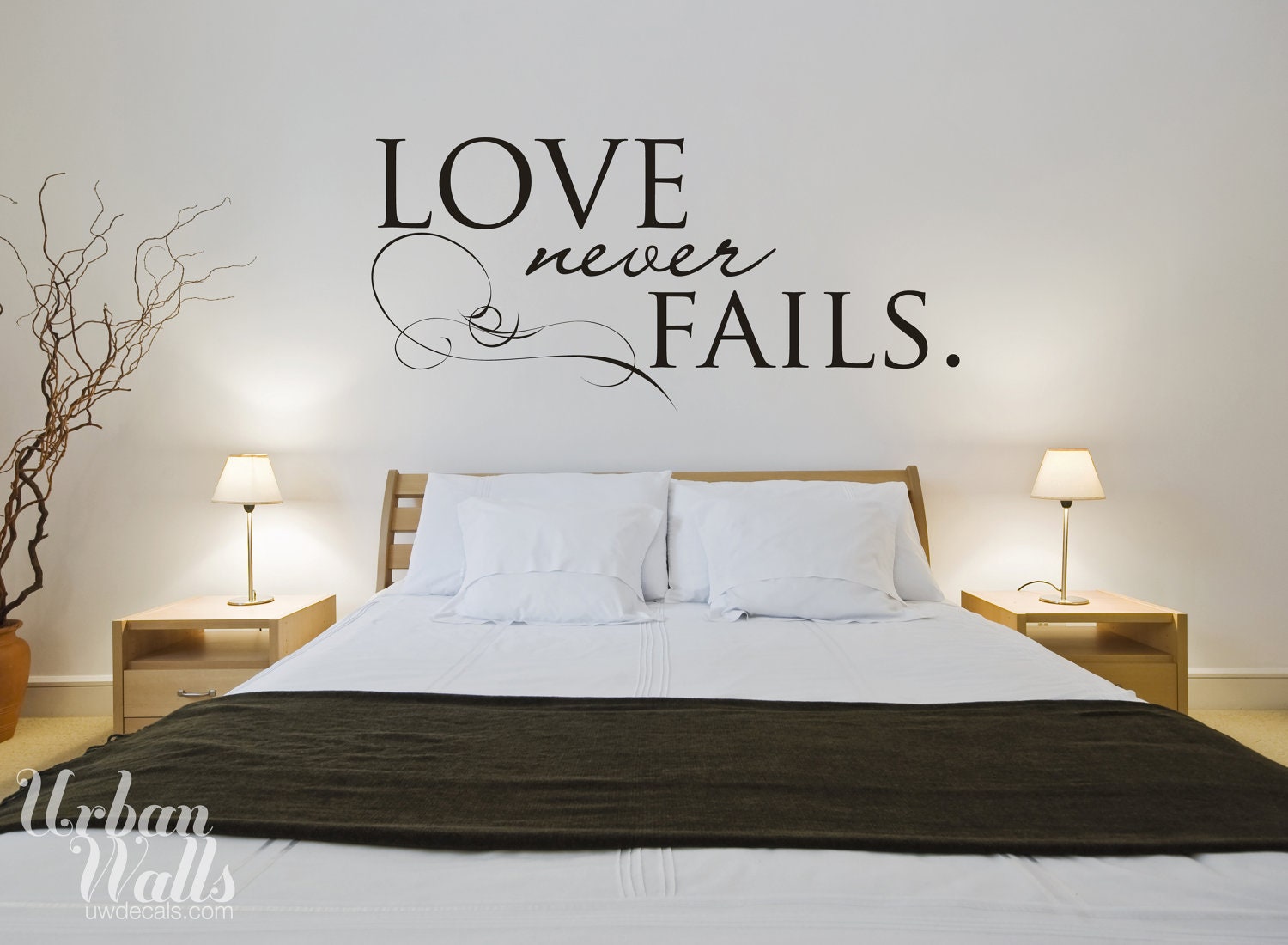 Vinyl Wall Sticker Decal Art - Love Never Fails