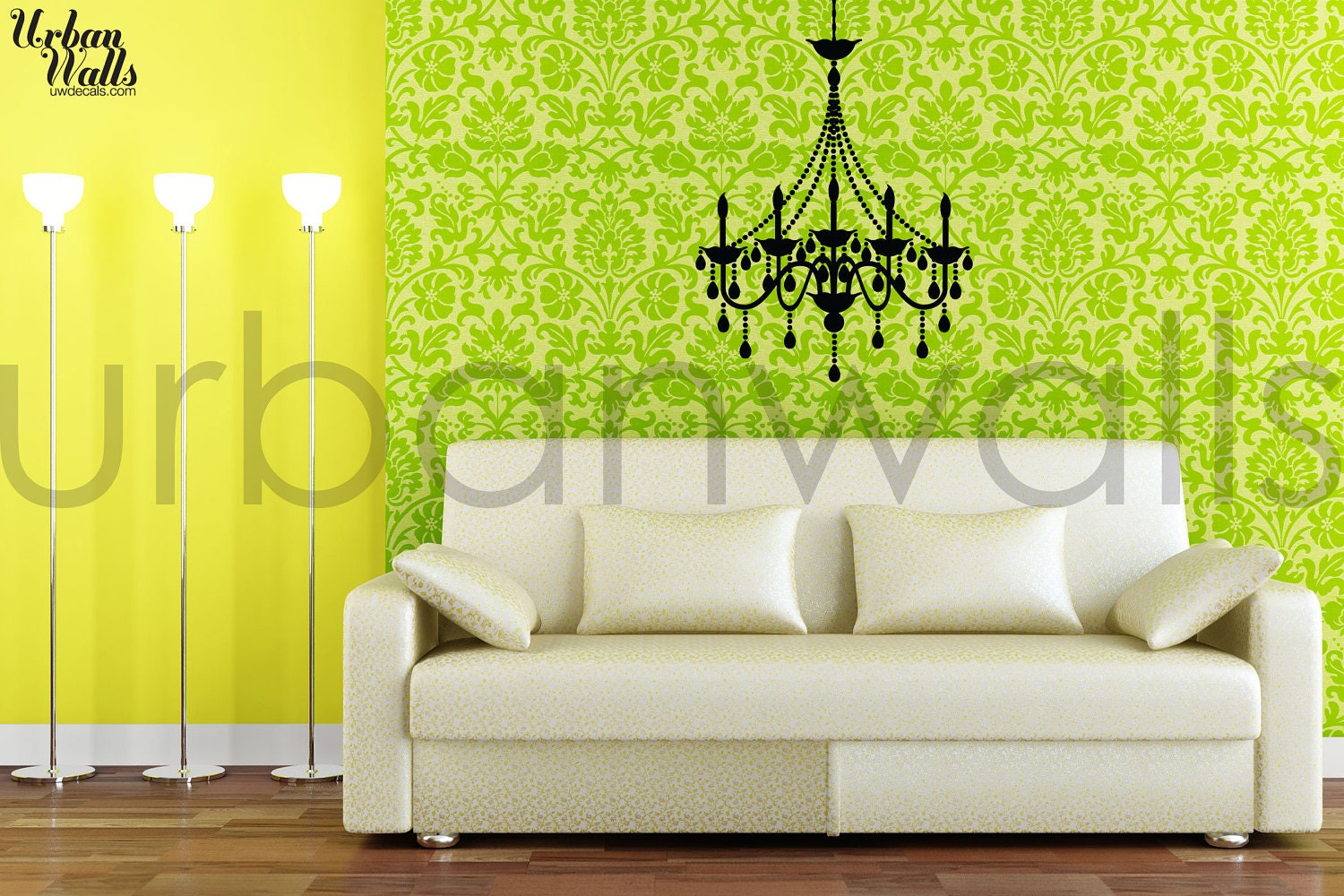 Vinyl Wall Sticker Decal Art - Simply Chandelier