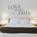 Vinyl Wall Sticker Decal Art - Love Never Fails