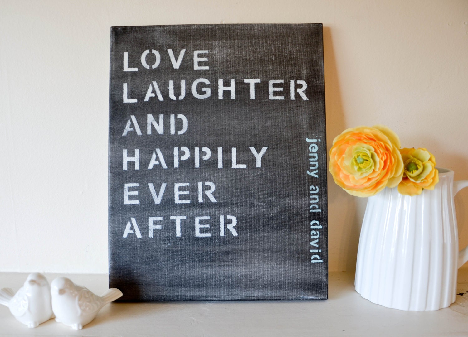 Personalized Love Quote on Canvas 11"X14"