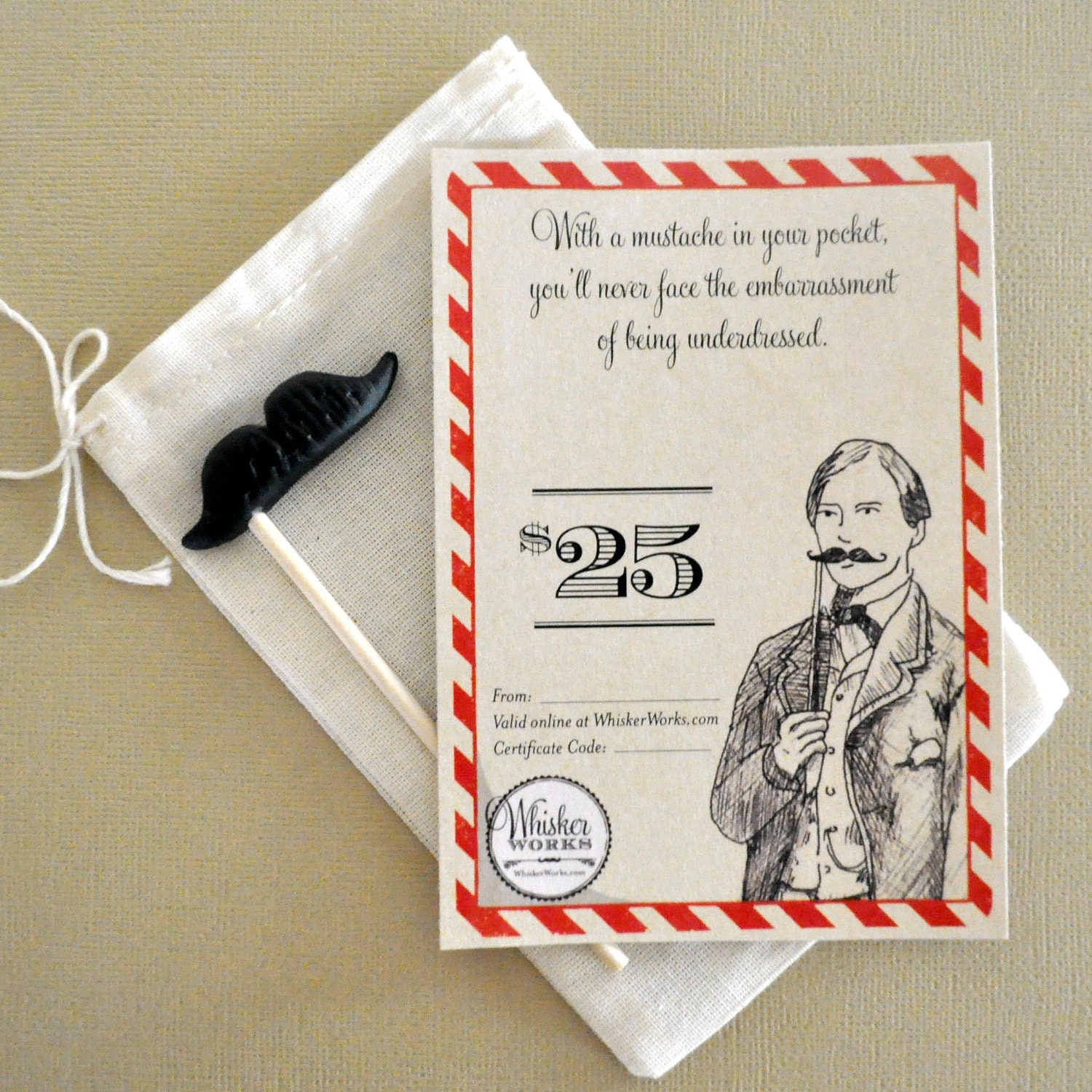 Mustache on a Stick - Gift Certificate Il_170x135