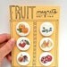 Fruit Magnets, Set of 6