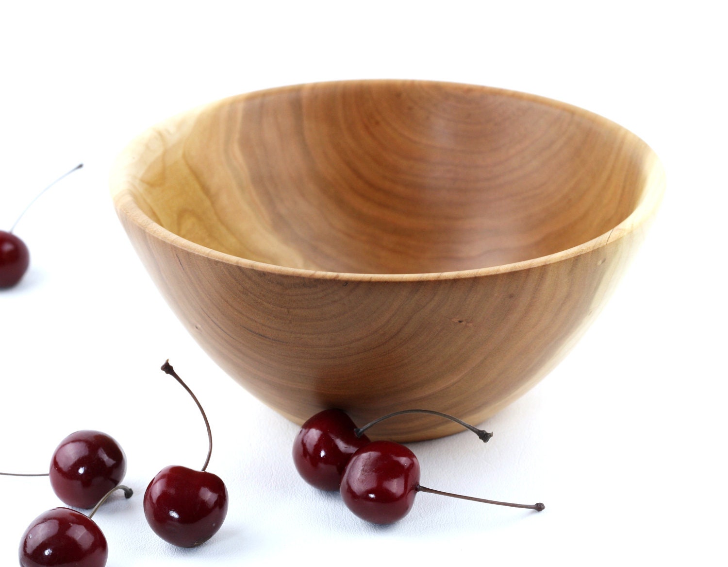 Wooden Cherry Bowl/Dish Hand Turned