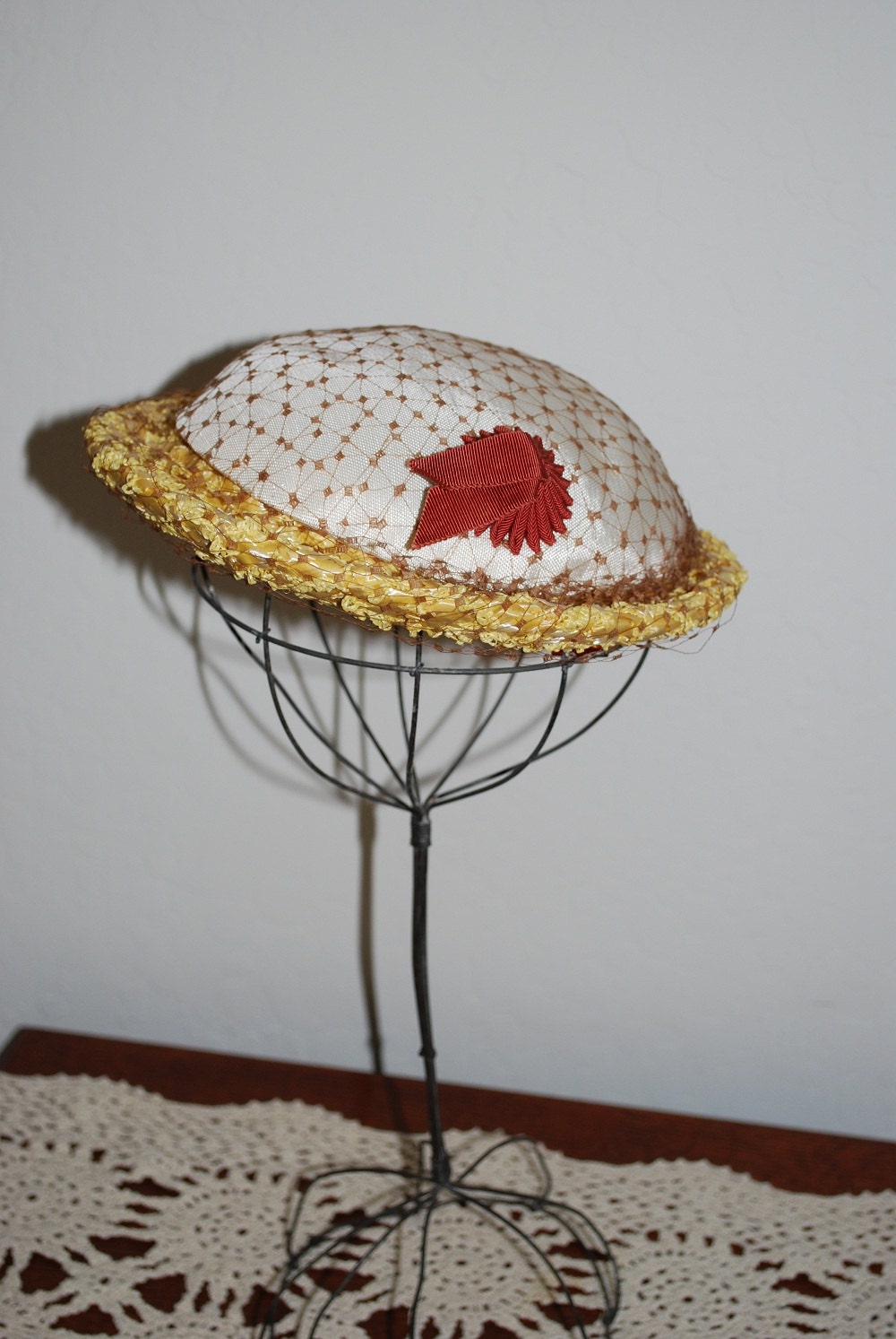Vintage 1950's I. Magnin Summer Straw Hat