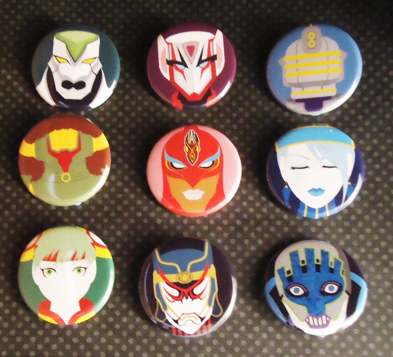 Tiger & Bunny Button Set