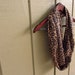 Leopard Print Jersey Knit Infinity Loop Scarf - Reclaimed Fabric - Womens Upcycled Clothing
