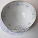 Vintage Mikasa Narumi Seville Blue Taupe Rose Gravy Boat with Attached Underplate