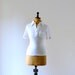 Vintage 1970s white cotton t-shirt. summer fashion