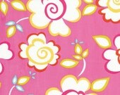 Kumari Garden DF98 pink- Sachi in Pink by Dena Designs - Fabric -1/2 yard Cotton Quilt Fabric