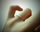 14k Yellow Gold Filled Twisted Wire Ring - Beauty Of Timeless Simplicity