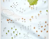 Kei Megumi Sakakibara Hananonaka White Peach Tone Fat Quarter LAST