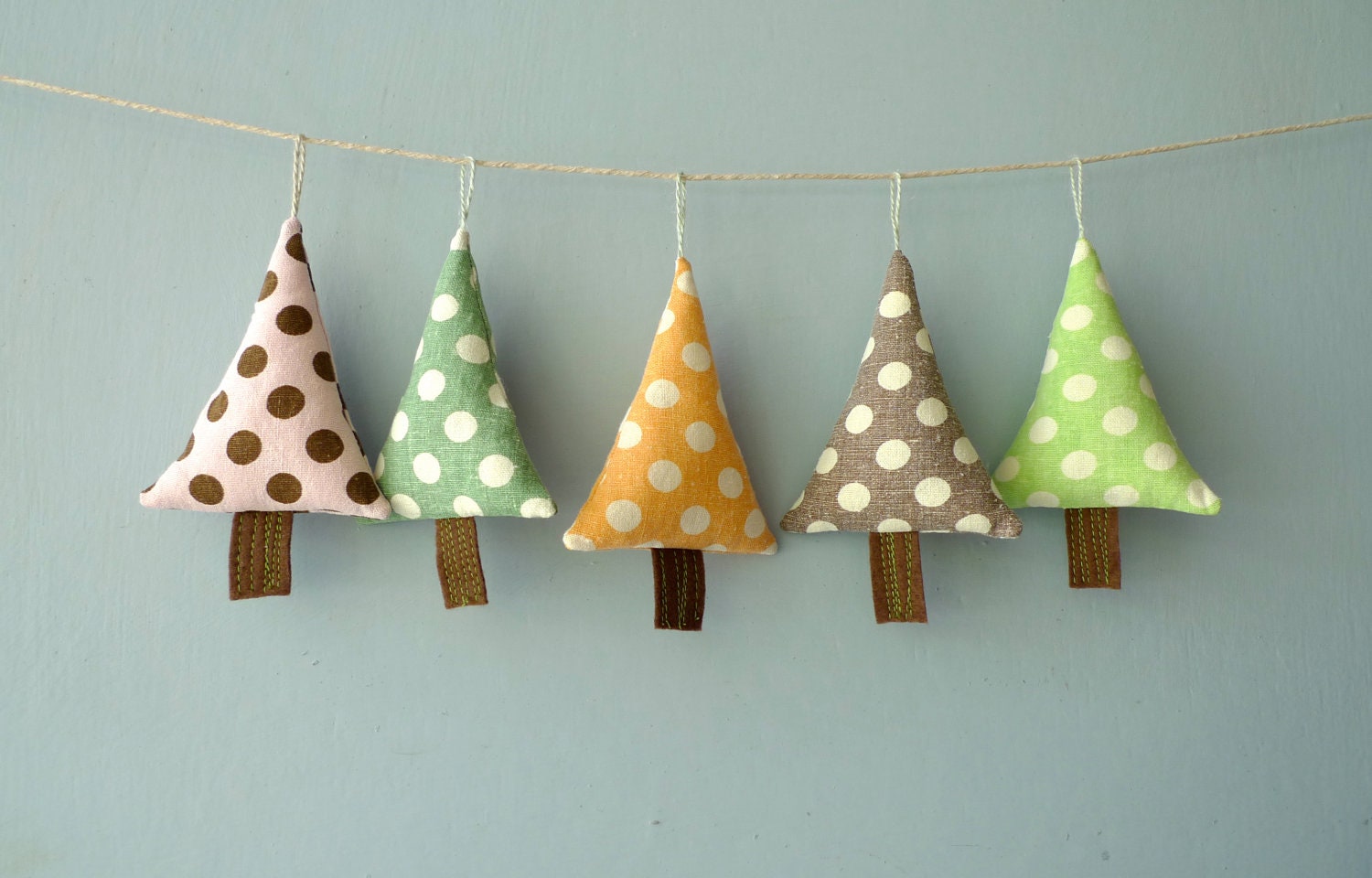 lovely fabric christmas tree holiday garland by yayahandmade lovely fabric christmas tree holiday garland by yayahandmade