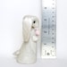 Pearly White Lop Bunny with a Rose by Bonjour Poupette