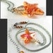 Sun Kissed Starfish Necklace 14K Gold Fill Sterling Silver Swarovski Orange Blush Crystal Starfish Necklace