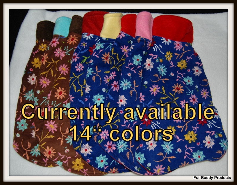 Clearance priced FBP 14" OOAK Corduroy Coats Lined With Fleece for all Small Dogs and Cats.