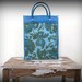 vintage 1970s tapestry market bag / BLUE GREEN ALGAE
