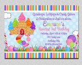 Candyland Birthday Invitation Sweet Shoppe Candyland Birthday Party Invitations Printable Il_170x135
