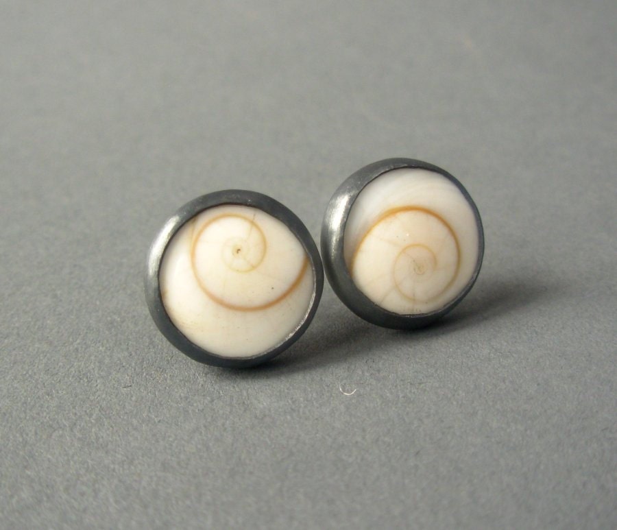 Operculum Ear Studs - Nocturnal Mermaid