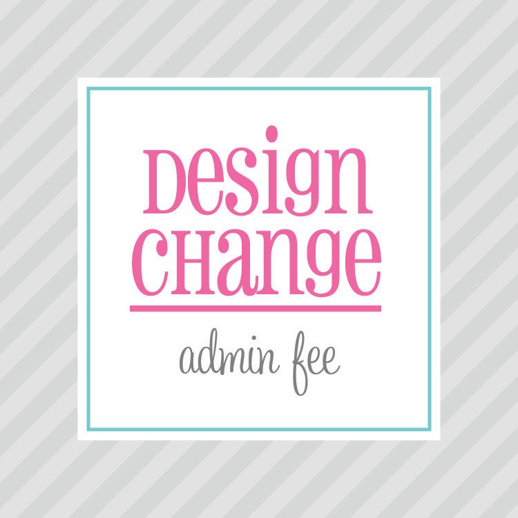 DESIGN CHANGE - admin fee - Petite Party Studio Il_170x135