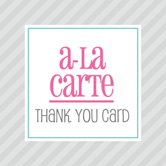 A-LA-CARTE - Thank You Card Il_570xn