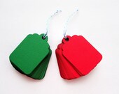 48 Gift Tags, choose 2 colors Textured Cardstock Die Cut A396 Il_170x135