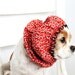 Lucky Horshoes Dog Snood / Cavalier King Charles or Cocker fabric ear covering