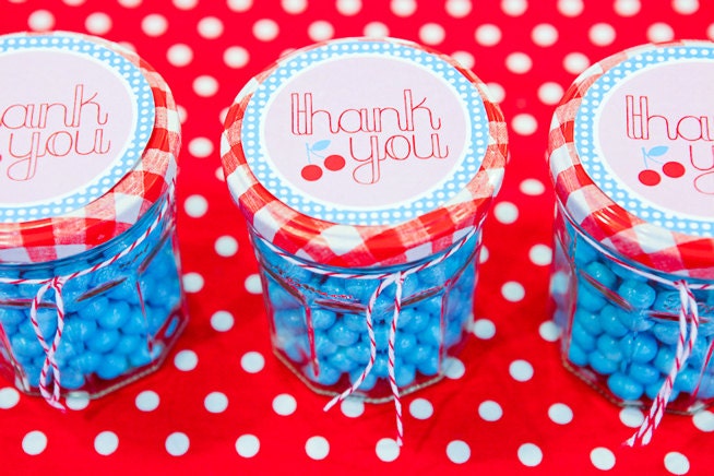 Cherry Party PRINTABLE Thank You Favor Tags by Love The Day Il_570xn