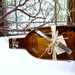 Recycled Wine Bottle, Upcycled Brown Glass Melted Bottle Platter, Kitchen Serving Tray