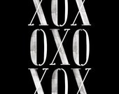 XOX (Hugs and Kisses and a bit of Love) print - Large size