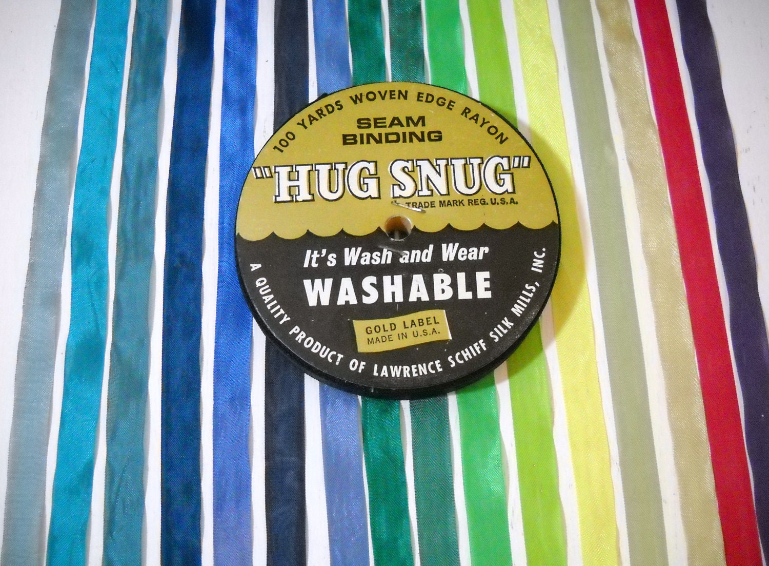 15 Yards Ribbon Snug Hug Woven Edge Rayon U Pick the Colors