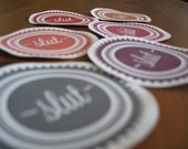 Slut stickers - mature