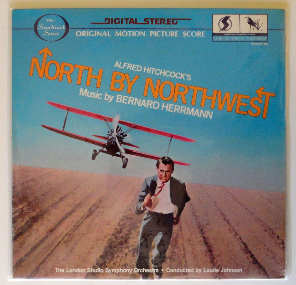 Rare "North By Northwest" Vinyl LP Record Soundtrack (1980) - Excellent Condition