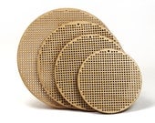 3.5" wooden cross stitch or needlepoint blank disc - diy