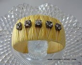 Chevron Yellow Cuff READY TO SHIP