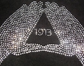 DELTA SIGMA THETA Sorority Rhinestone Iron-On
