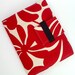 iPad Case, iPad Cover, iPad folding Stand in modern red and cream floral
