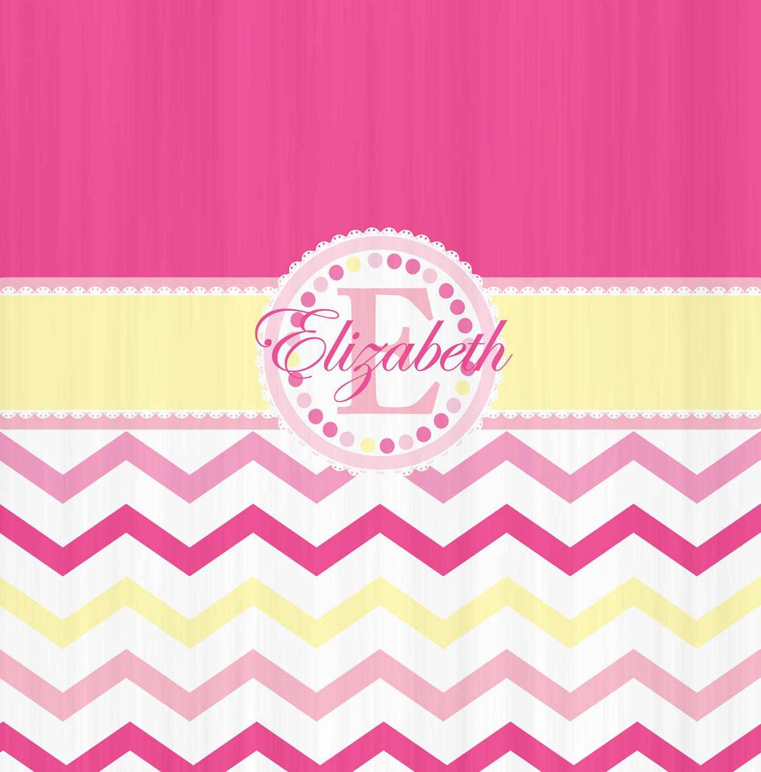 Personalized Shower Curtain