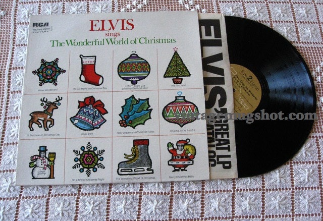 Elvis Vinyl Lp Record Elvis CHRISTMAS NM minus Cond. Exc. Album Super Clean RCA