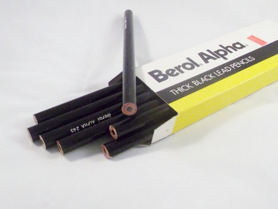 Black Pencils Big Berol Alpha number 245 by ourchildrensearth