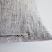 Sukan / SET (2 piece) Navy Blue - White Raw Linen Pillow Cover, Natural Slip Cover Decorative Eco Friendly  - 22x22 inch