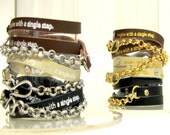 Journey of a Thousand Miles Lao Tzu Quote Leather Wrap Bracelet Leather Bracelet Inspirational Jewelry Spiritual Jewelry Affirmation Jewelry