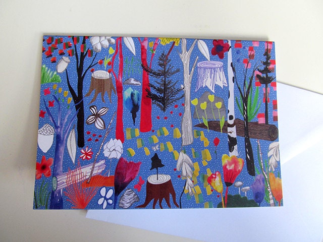 Magic Wood Night // Greeting Card